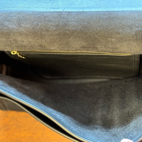 Vintage Coach Beekman Black Briefcase Laptop Bag with Brass Hardware C7C-5266 - Picture 7 of 16